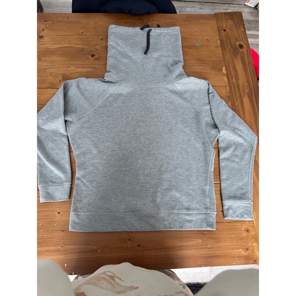 Nike Dri-FIT Funnel Neck Sweatshirt Cowl Neck Gray Fleece Pullover 744848-063 M